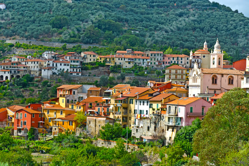 Preview: View Of The Medieval City In Italian Alps