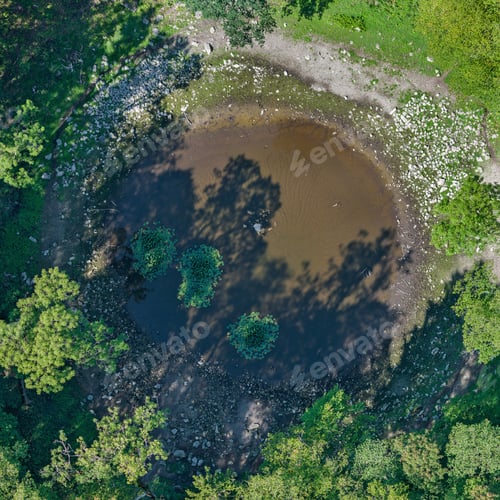 Preview: Aerial View Over The Kali Meteorite Crater (Estonia)