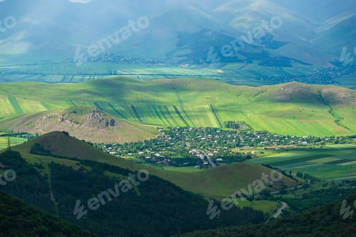 Preview: Rural Landscape With Village, Armenia