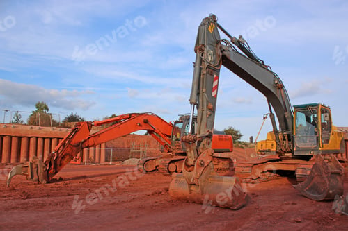 Preview: Digger On A Construction Site