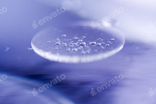 Preview: Abstract Composition Of Oil Drops On A Water Surface With Very Soft Focus