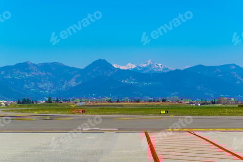 Preview: Bergamo Airport Is Situated Just Under The Bergamo City And The Alps