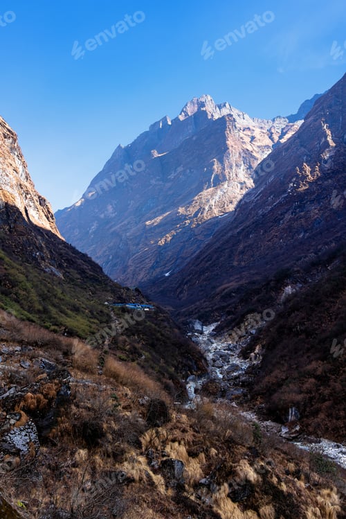 Preview: Trekking In Annapurna Region With Annapurnas In The Background