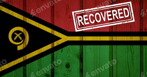 Preview: Flag Of Vanuatu That Survived Or Recovered From The Infections Of Corona Virus Epidemic Or