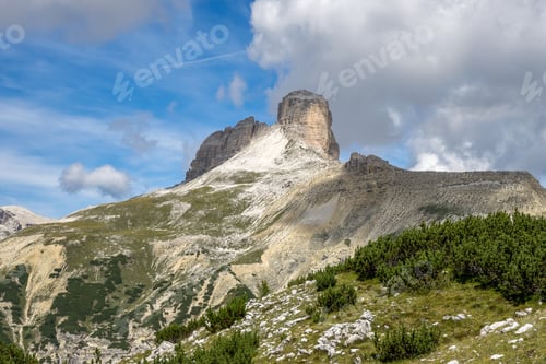 Preview: View From The Tre Cime Di Lavaredo In The Dolomites In Italy, Europe (Drei Zinnen)