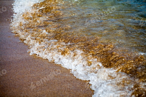 Preview: Wave And Sand Closeup