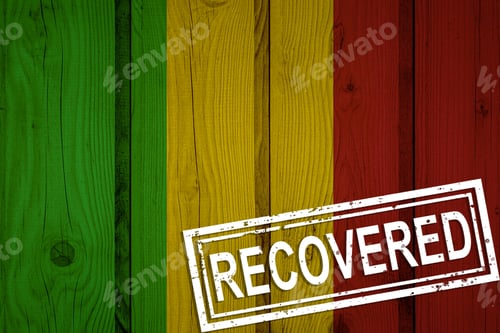 Preview: Flag Of Mali That Survived Or Recovered From The Infections Of Corona Virus Epidemic Or