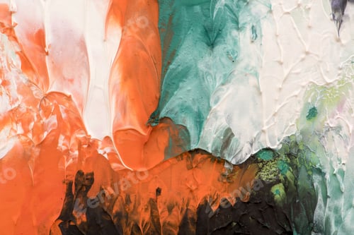 Preview: Hand Drawn Gouache Painting. Abstract Art Background. Color Texture.