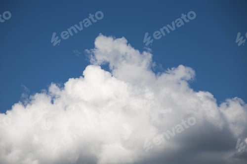 Preview: Beautiful, Fluffy, White And Grey Clouds And Blue Sky