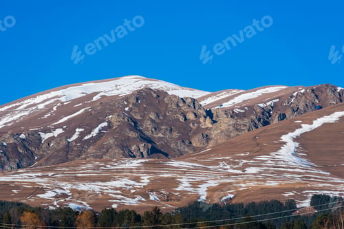 Preview: Scenic Winter Landscape With Mountains, Armenia