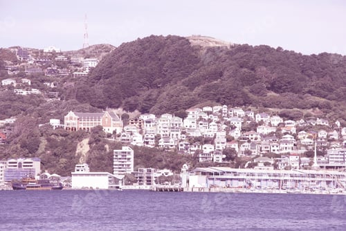 Preview: Wellington, New Zealand. Retro Style Filtered Colors.