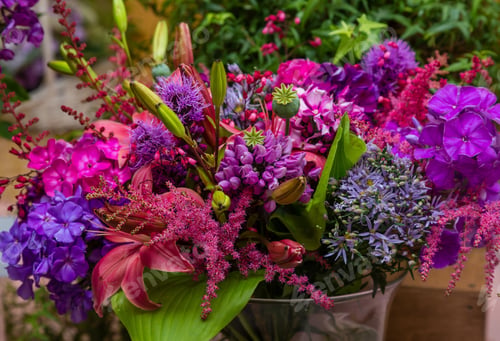 Preview: Flower Arrangement Of Perennial Blooming Plants