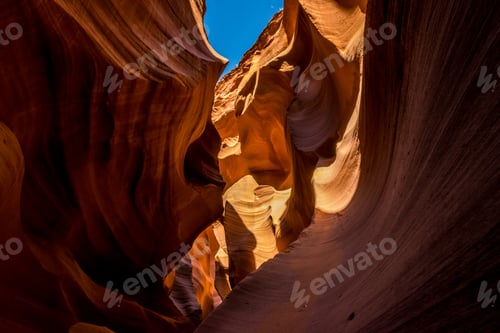 Preview: Lower Canyon Antelope And Blue Sky