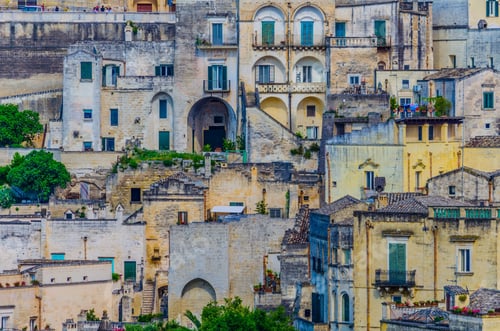 Preview: View Of Rooftops Of The Italian City Matera.