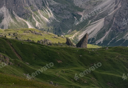 Preview: Amazing Views In The Dolomites Mountains. Views From Seceda Over The Odle Mountains Are Spectacular.