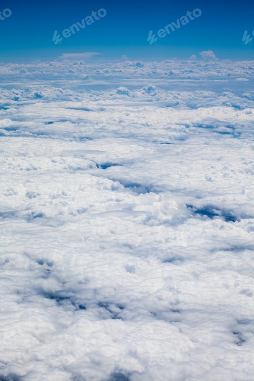 Preview: Beautiful, Dramatic Clouds And Sky Viewed From The Plane. High Resolution And Quality