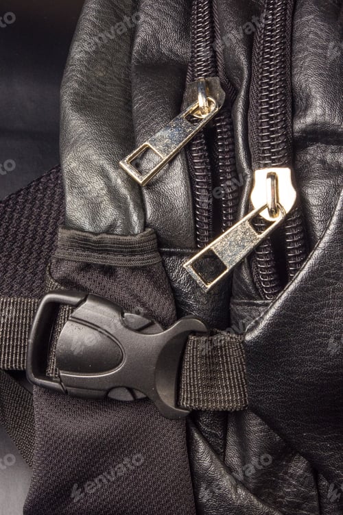 Preview: Seams On Leather Backpack