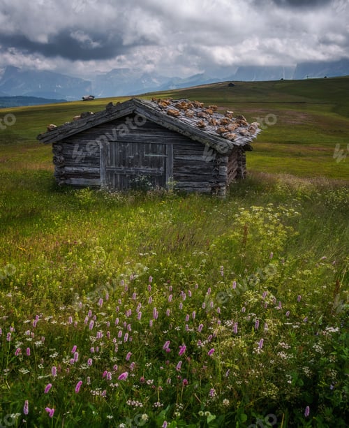 Preview: Cottages And Scenery At Seiser Alm In The Dolomites