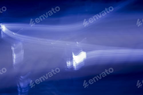 Preview: Abstract, Colorful Background With Long Exposure Ans Motion On Small Lights