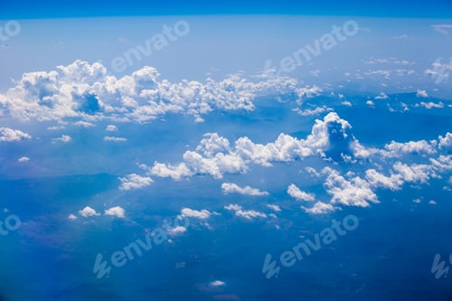 Preview: Beautiful, Dramatic Clouds And Sky Viewed From The Plane. High Resolution And Quality