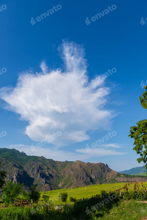 Preview: Amazing Landscape With Field And Mountains, Armenia