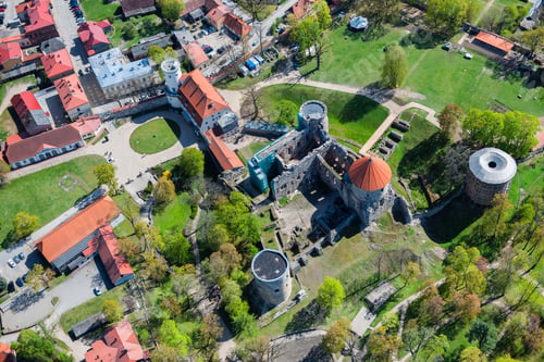 Preview: Aerial View Over The Cesis City