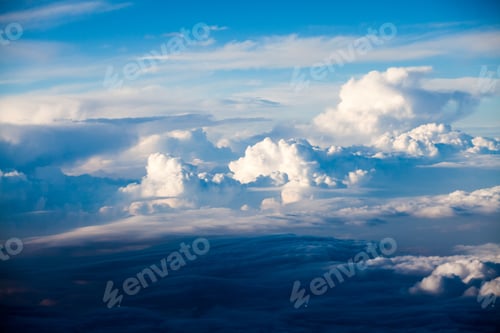Preview: Beautiful, Dramatic Clouds And Sky Viewed From The Plane
