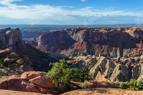 Preview: Outlook From The Island In The Sky Area Of Canyonlands National Park At The Upheaval Dome Overlook