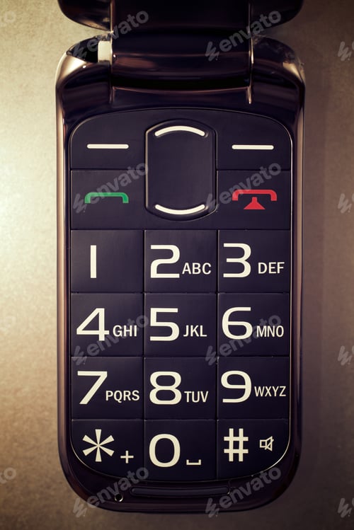 Preview: Close-Up Of An Old Mobile Phone.