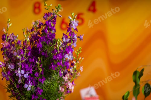 Preview: A Bouquet Of Bright Spring Flowers Of Various Types