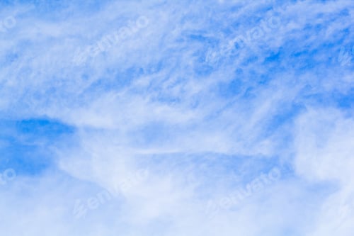 Preview: Beautiful, Fluffy, White And Grey Clouds And Blue Sky