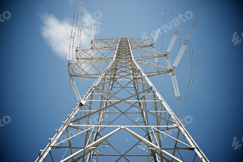 Preview: Power Line In Zaragoza Province, Aragon, Spain