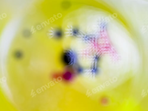 Preview: Abstract, Blurred, Colorful Composition With Oil, Water And Ink