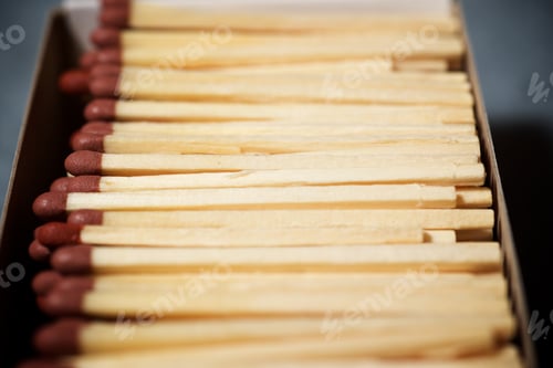 Preview: Matches On A Stone Table.
