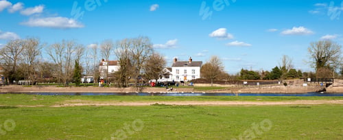 Preview: Panorama Of A Riverside Building