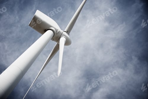 Preview: Windmill For Electric Power Production, Pozuelo De Aragon, Zaragoza Province, Aragon, Spain.