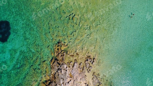 Preview: Aerial Bird'S Eye Photo Taken With Drone Of Exotic Seascape With Emerald Clear Waters