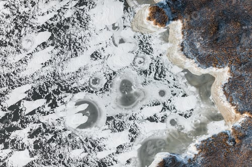 Preview: Aerial View Over The Lake In Wintertime
