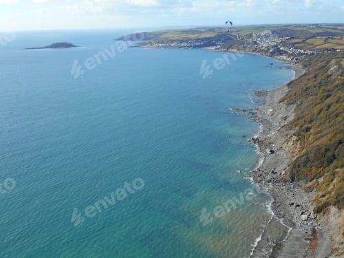 Preview: Paragliding Above The Coast Of South Cornwall