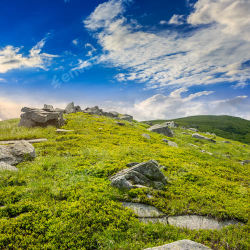 Preview: White Sharp Stones On The Hillside