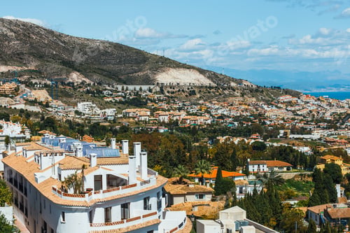 Preview: View Of Mijas Village At Sunny Day, Costa Del Sol, Andalusia, Spain