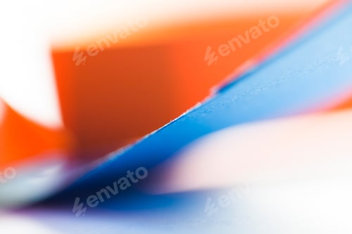 Preview: Colorful Paper Shapes With Paper Background