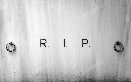Preview: Registration Of Rip In A Tomb, Detail Of An Acronym In Latin