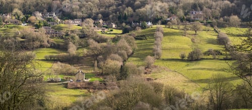 Preview: Fields And Houses In The Derbyshire Peak District Near Matlock