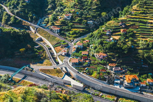 Preview: View Of Typical Road In Madeira Island, Portugal