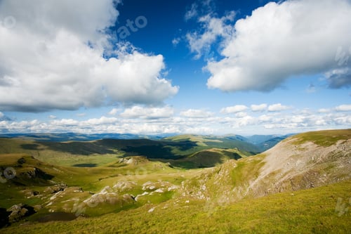 Preview: Beautiful Landscape From Parang Mountains In Romania, In A Summer Day