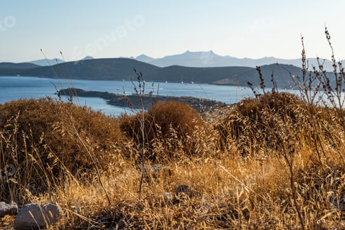 Preview: Beautiful View Of The Aegean Bay Of Bodrum. Turkey, July 2019