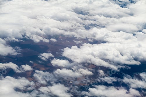 Preview: Beautiful, Dramatic Clouds And Sky Viewed From The Plane. High Resolution And Quality