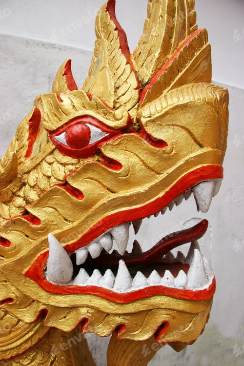 Preview: Detail Of Dragon Or Snake Head