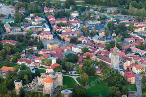 Preview: Aerial View Over The Cesis City (Latvia)
